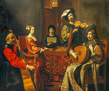 Barock-Ensemble bei der 26. Etappe fü Alte Musik auf Burg Fürsteneck mit Marco Ambrosini